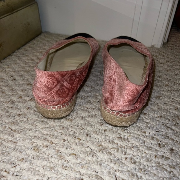 Chanel Pink Velvet Espadrilles - Picture 8 of 10
